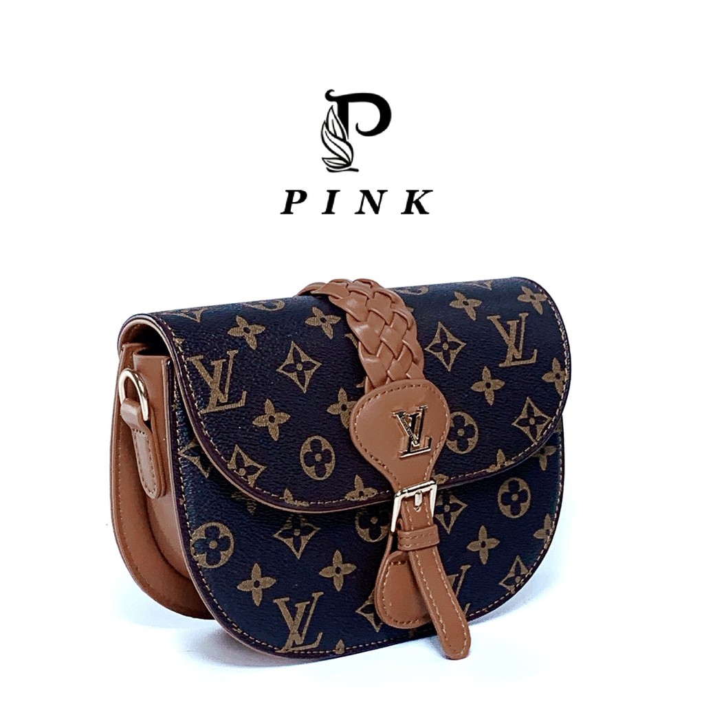 Túi đeo chéo nữ mặt trăng , Túi xách nữ cao cấp hàng chuẩn super full box Pink Shop TSPS27