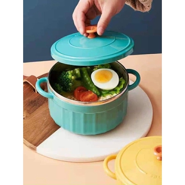 Ca mì có nắp ruột inox siêu xinh