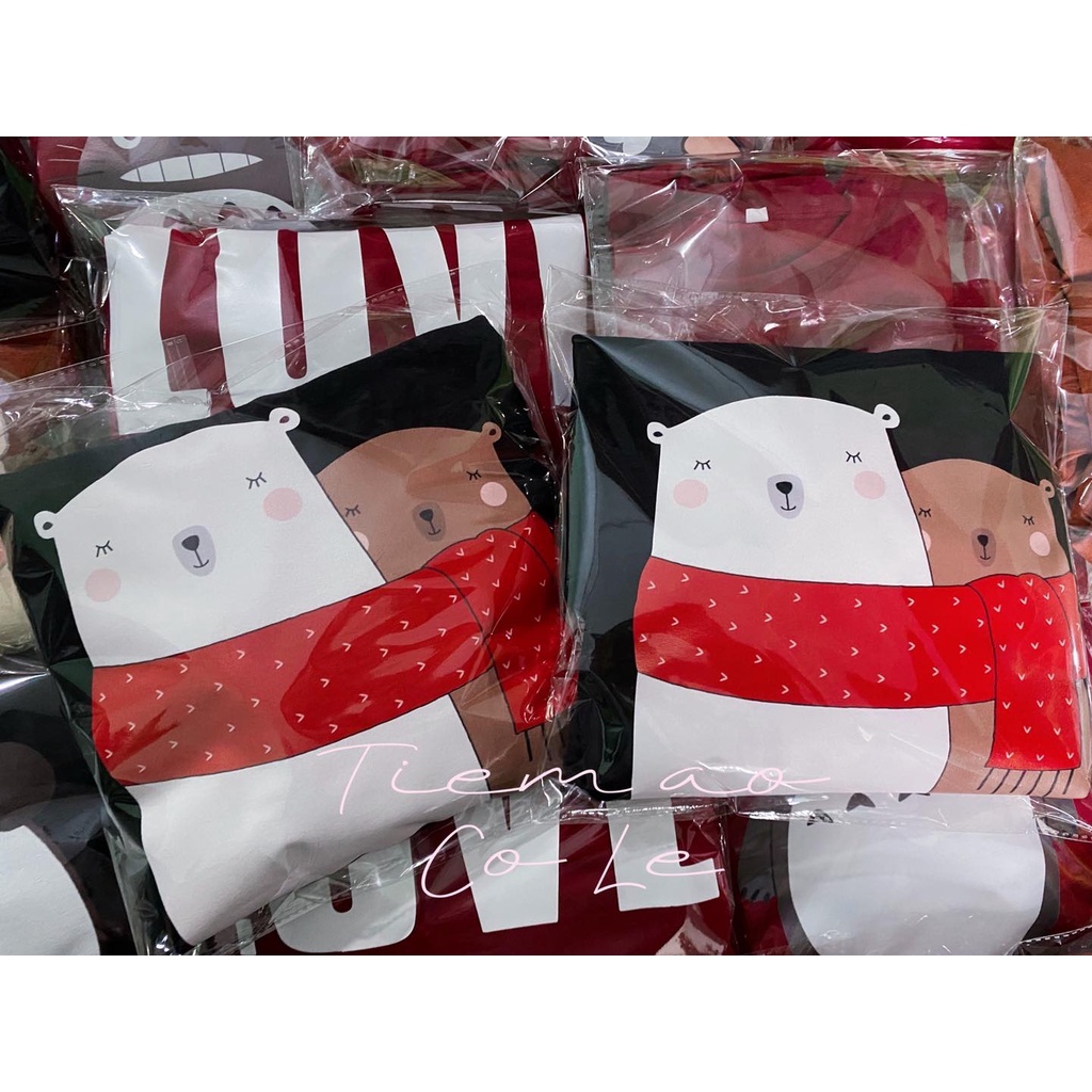 🐼🐧🐼VIDEO ÁO NỈ GIA ĐÌNH SWEATER GẤU TUYẾT , ÁO NỈ ĐÔI  LOẠI 1 ĐỦ MÀU ĐỦ SIZE