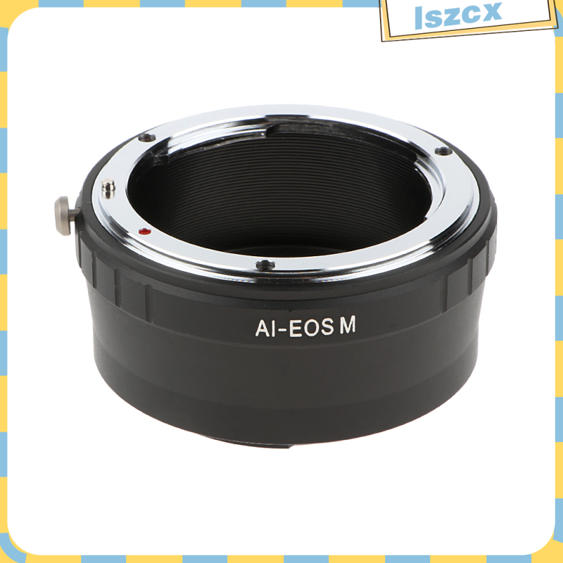 For Nikon AI Lens AIS to for Canon EOS M EF-M Mirrorless Camera Adapter, fits for Canon M1, M2, M3 M10 Mirrorless Camera