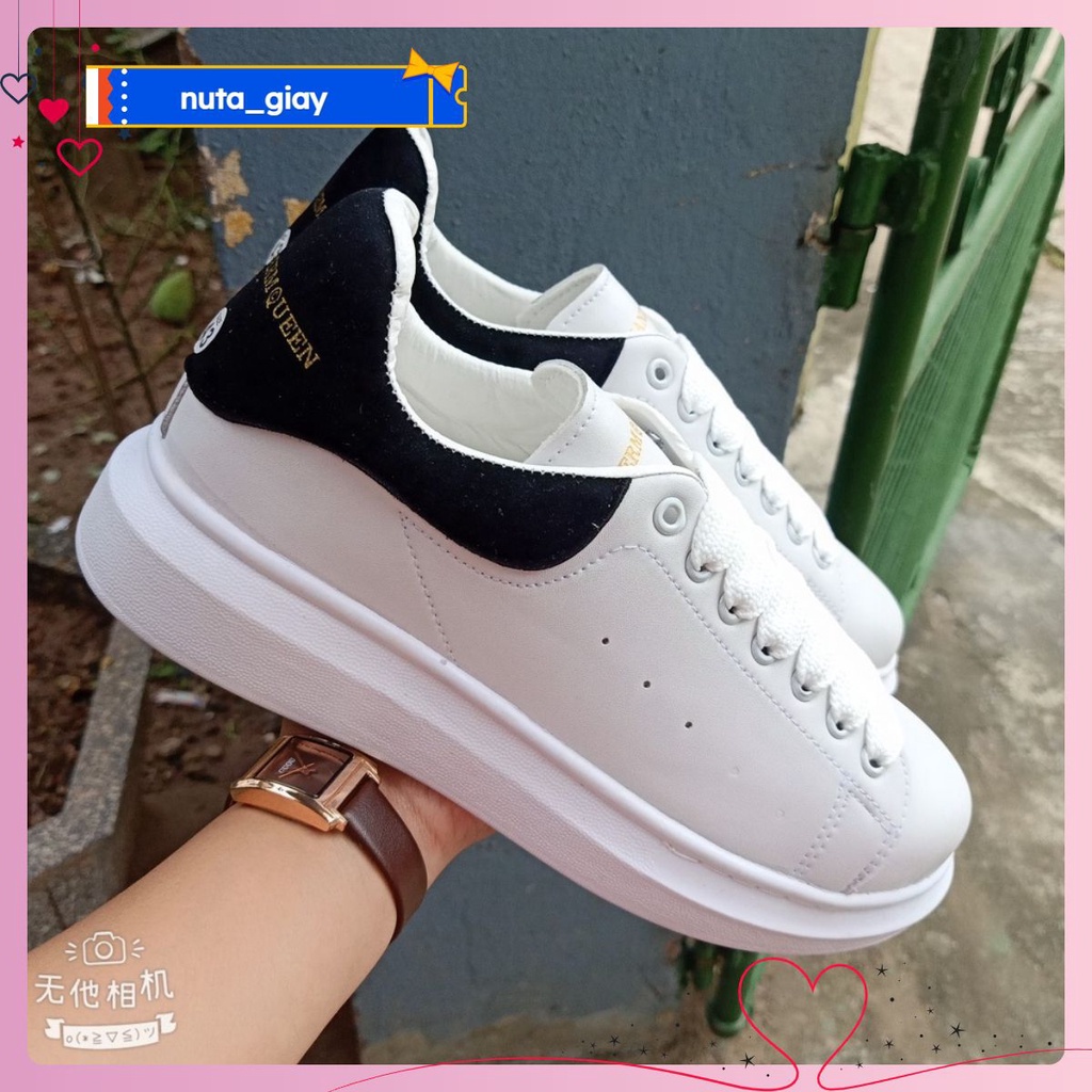 Combo giày alex mcqueen bản gót nhung, mlb mc hoạ tiết hot hit 2023 - full box bill