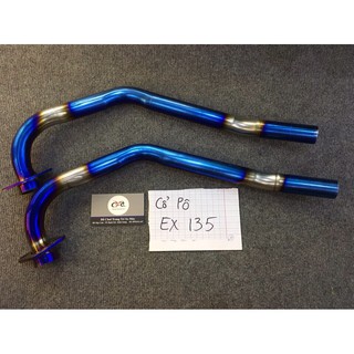 Cổ pô titan ex135 - Lắp cho pô zin ex135 - caoducracing