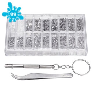 Bộ 1000 ốc vít và nhíp kẹp gắp kính