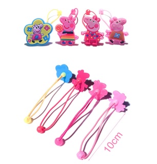 Cột tóc hình heo peppa xinh xắn