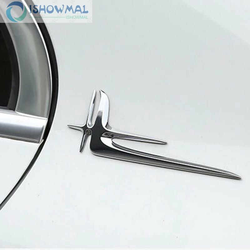 Sticker cổ điển màu bạc dán trang trí xe Mercedes Benz E C Class W205 W213