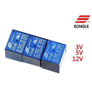 Rờ le relay DC  03V 05V 12V- tiếp điểm 10A 240V 5 chân - 2 cái