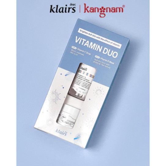 Combo Klairs Vitamin Duo Trial Kit (Klairs Vitamin Drop 35ml + Klairs Vitamin E Mask 15ml)