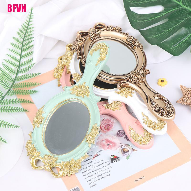 Cọ Trang Điểm Cầm Tay Hình Chữ Nhật Phong Cách Vintage