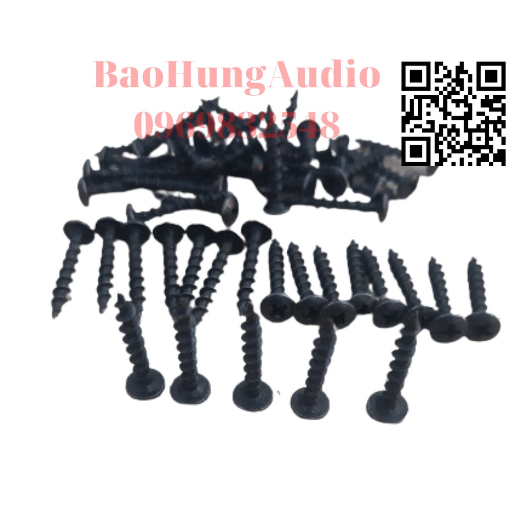Vít đầu dù bắt cho các loại thùng loa, màu đen chống rỉ sét, giá bán theo cặp 2 cái.