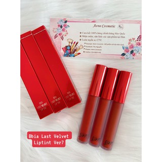 Son kem lì Bbia Velvet Liptint ( Version 1- version 7)