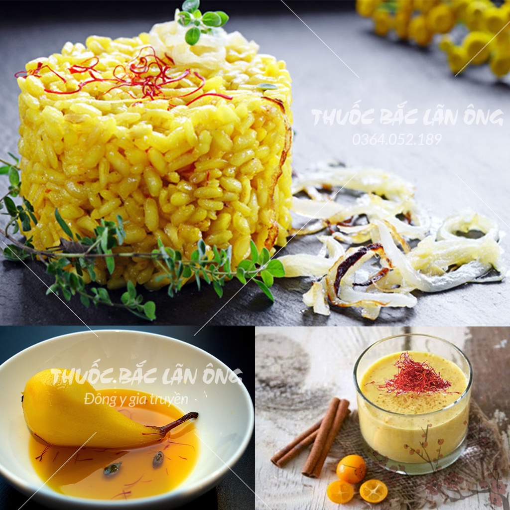 Nhụy hoa nghệ tây saffaron Bahraman ( Trà nhụy hoa nghệ tây mật ong, kỷ tử dưỡng nhan)