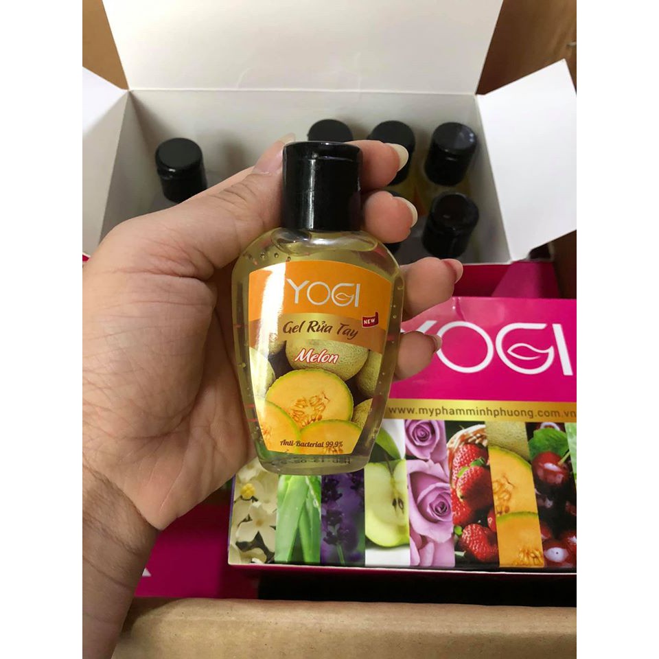 Gel Nước Rửa Tay Khô Diệt Khuẩn YOGI chai 70ml nhiều hương ( HỘP 12 CHAI ) diệt khuẩn 99,9% | BigBuy360 - bigbuy360.vn