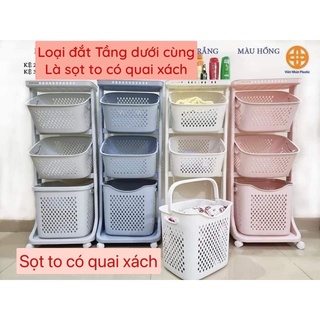 KỆ SỌT 3 TẦNG CÓ  BÁNH XE VIỆT NHẬT