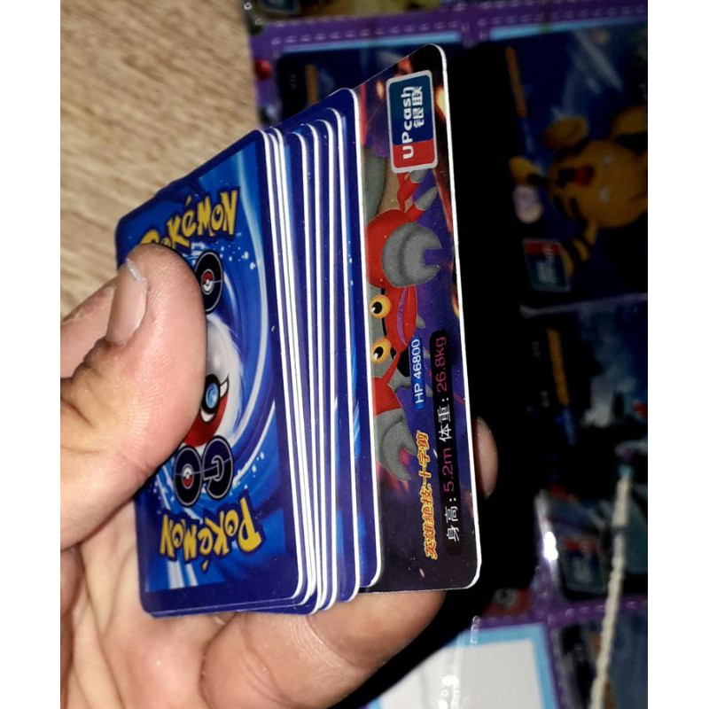 Sét 45 thẻ bài Pokemon_Vip bằng nhựa cứng kích thước 4x6cm