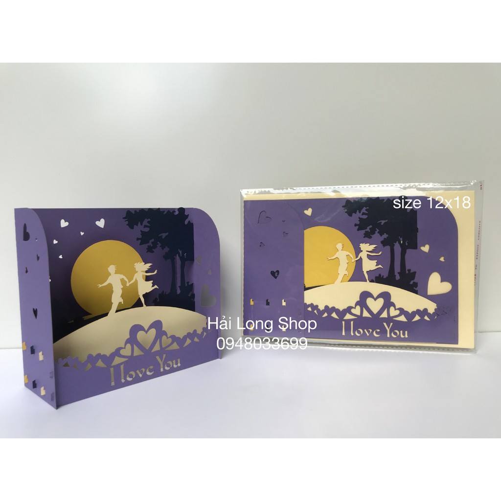 Hộp Tình Yêu 9  - Love - Thiệp 3D