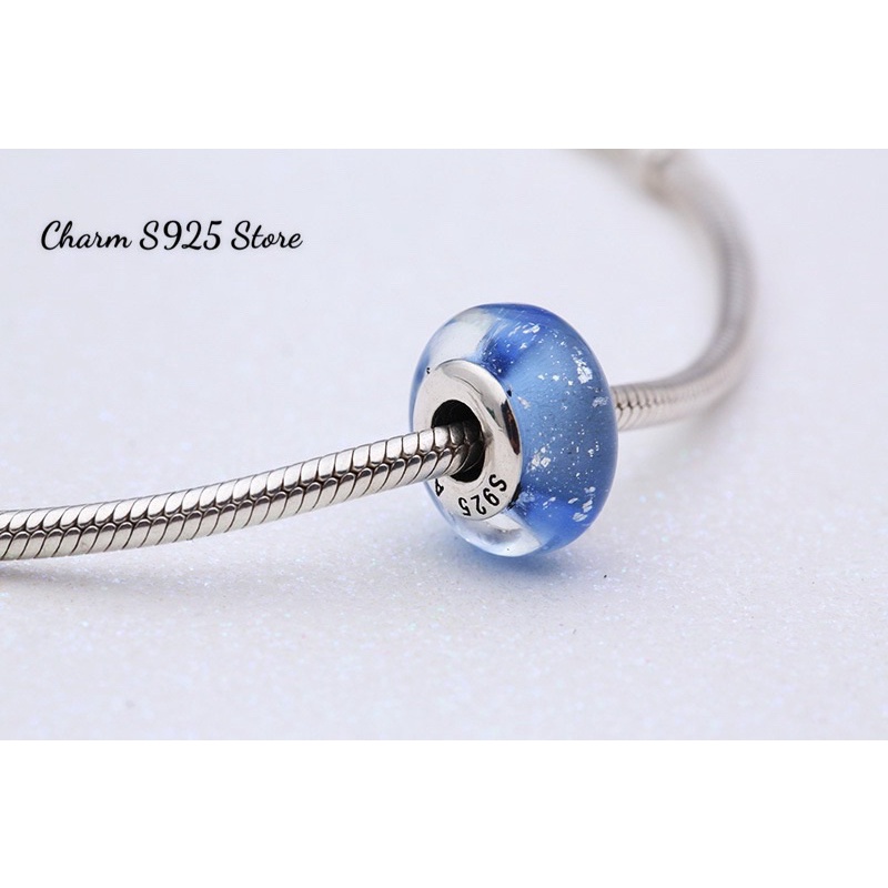 CHARM PAN ALE HẠT THUỶ TINH ÁNH NHŨ NHIỀU MẪU BẠC S925