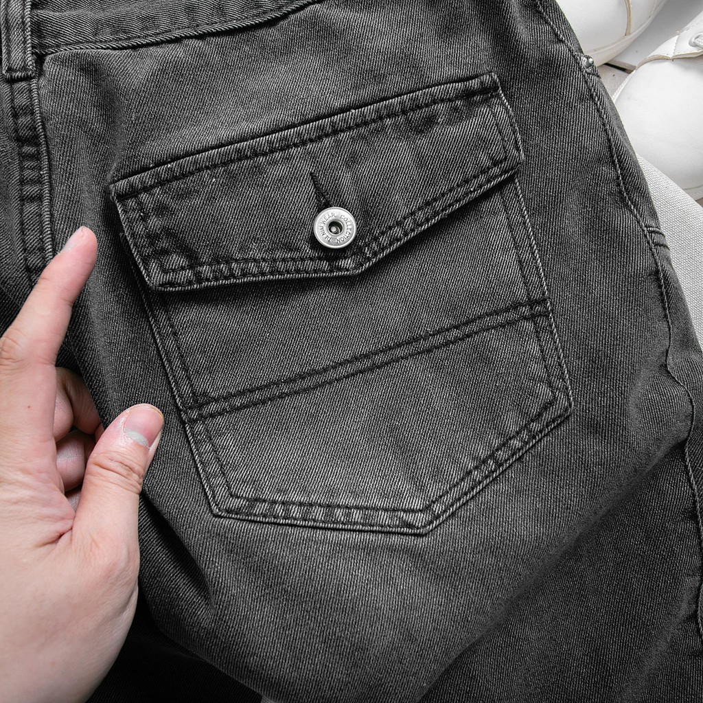 Quần short jean túi trước