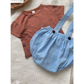 Set yếm xanh bé trai bé gái