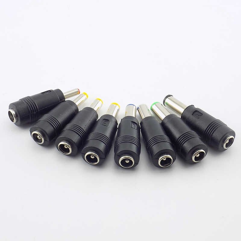 8 cái AC DC 5.5X 2.1 MM Đầu nối Jack cắm Jack cái Nữ TO 6.3 6.0 5.5 4.8 4.0 3.5mm 2.5 2.1 1.7 1.35mm Male Power Adapter