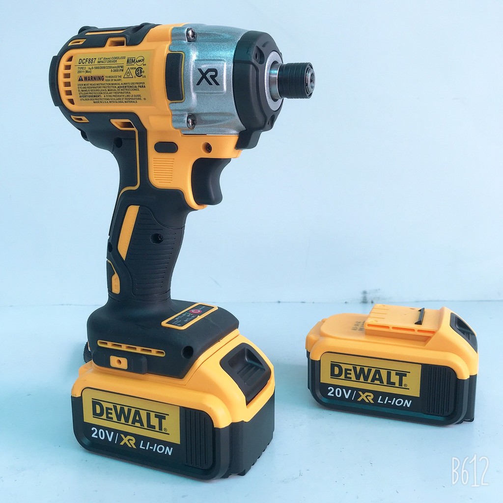 Máy chuyên vít dùng pin Dewalt DCF887 Động cơ KHÔNG CHỔI THAN Kèm 2 PIN Máy hãng cho thợ bắn vít bắn tôn