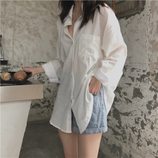 Áo sơ mi trắng thời trang nữ