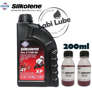 Bán 1,2 Lít Nhớt Fuchs Silkolene Pro 4 10w40 - Nhớt Ester Full Tổng Hợp Cao Cấp Cho Xe Máy, Moto, Đi Êm, Mát, Labi Lube