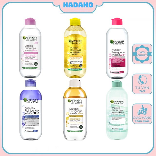 Nước tẩy trang Garnier Micellar cleansing water 400ml