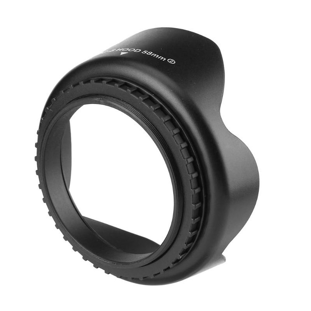 Lens hood 52mm 58mm 77mm vặn răng Cho Ống Kính Máy Ảnh