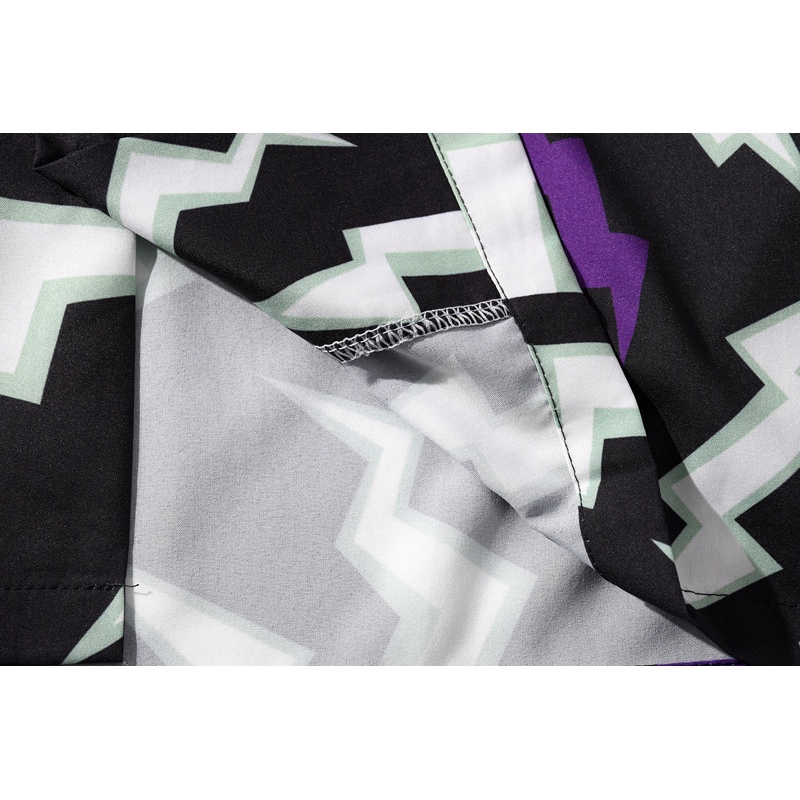 Áo Sơ Mi Tay Dài Dáng Rộng In Họa Tiết Tia Chớp Phong Cách Hip Hop Thời Trang Mùa Hè 2020 Cho Nam