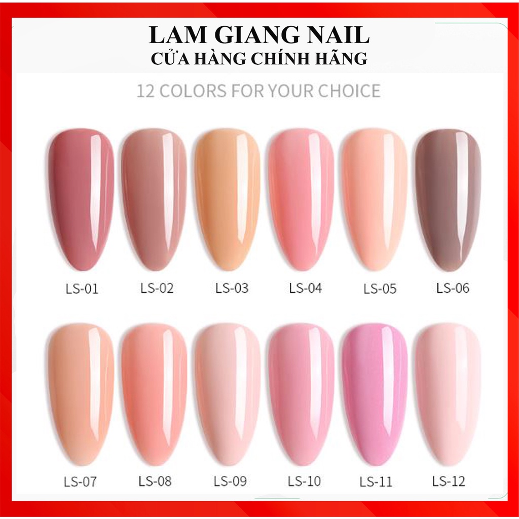 Sơn gel AS màu NUDE mã LS chọn lẻ 12 chai