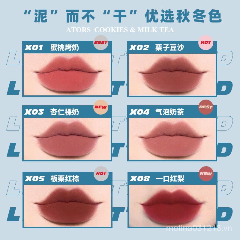 (Hàng Mới Về) Son Môi Trang Điểm Màu Nhung Mờ Thời Trang Dành Cho Học Sinh | BigBuy360 - bigbuy360.vn