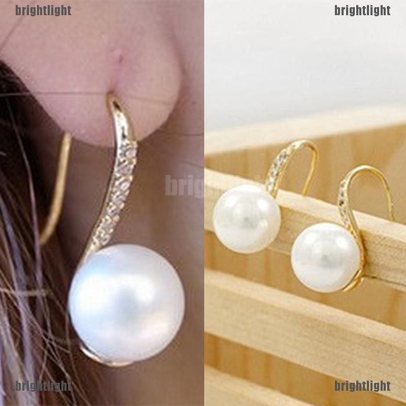 Đôi Bông Tai Ngọc Trai Giả Thời Trang