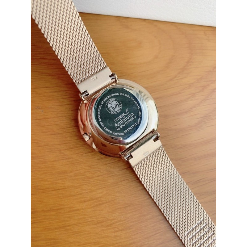 Đồng hồ nữ CitizenaEcoaDriveLAmbilun EM- rose gold