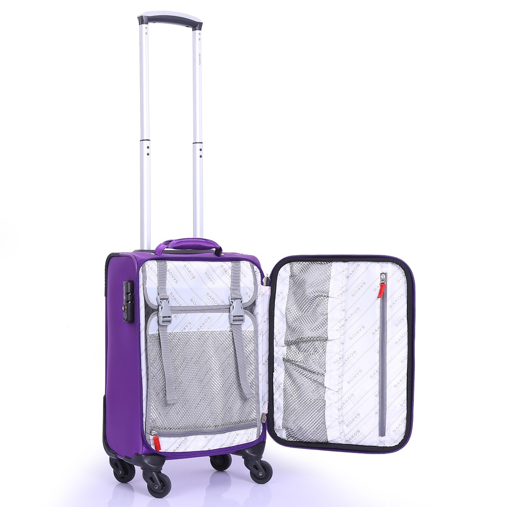 Vali vải du lịch SAKOS PLATINUM 4 (Size Cabin 49cm/ 17 inch TSA)