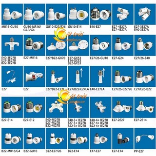 Đầu chia 2,3,4,5 đui xoáy chuẩn E27