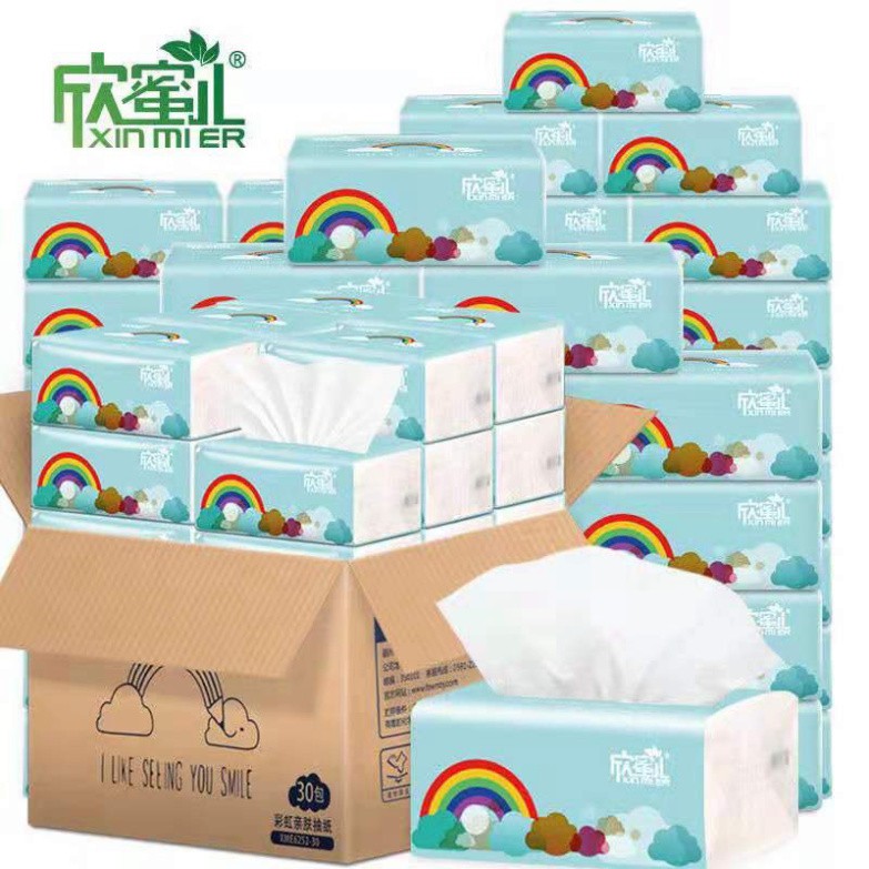 [HOT] THÙNG 40 GÓI GIẤY RÚT GẤU TRẮNG SOFT TISSUE/ THÙNG 30 GÓI KHĂN GIẤY CẦU VỒNG XIN MIER SIÊU DAI CAO CẤP