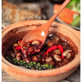 KHO QUẸT TÔM KHÔ- TÓP MỠ 400GRAM