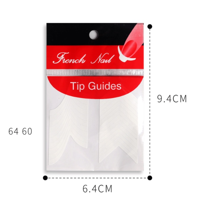 Miếng dán hỗ trợ sơn móng nhanh - dán french đầu móng 24 mẫu