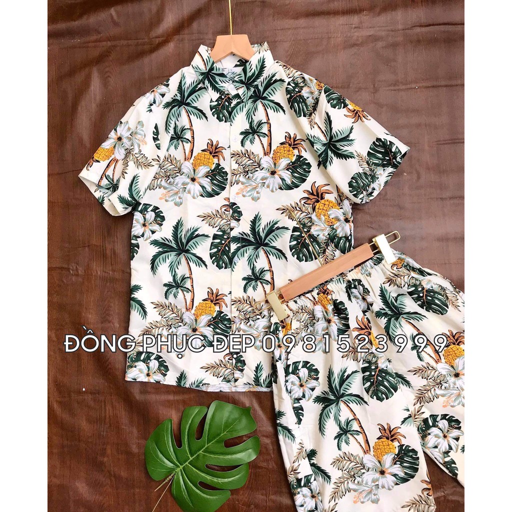 [BIG SALE] Bộ sơ mi trái cây màu trắng, đồng phục nhóm đi biển, team building, chụp ảnh kỷ yếu | BigBuy360 - bigbuy360.vn