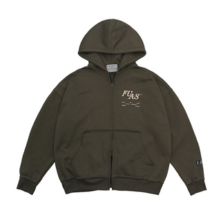 Áo Hoodie Zip FUAS™ Olive Boxy Zip Hoodie