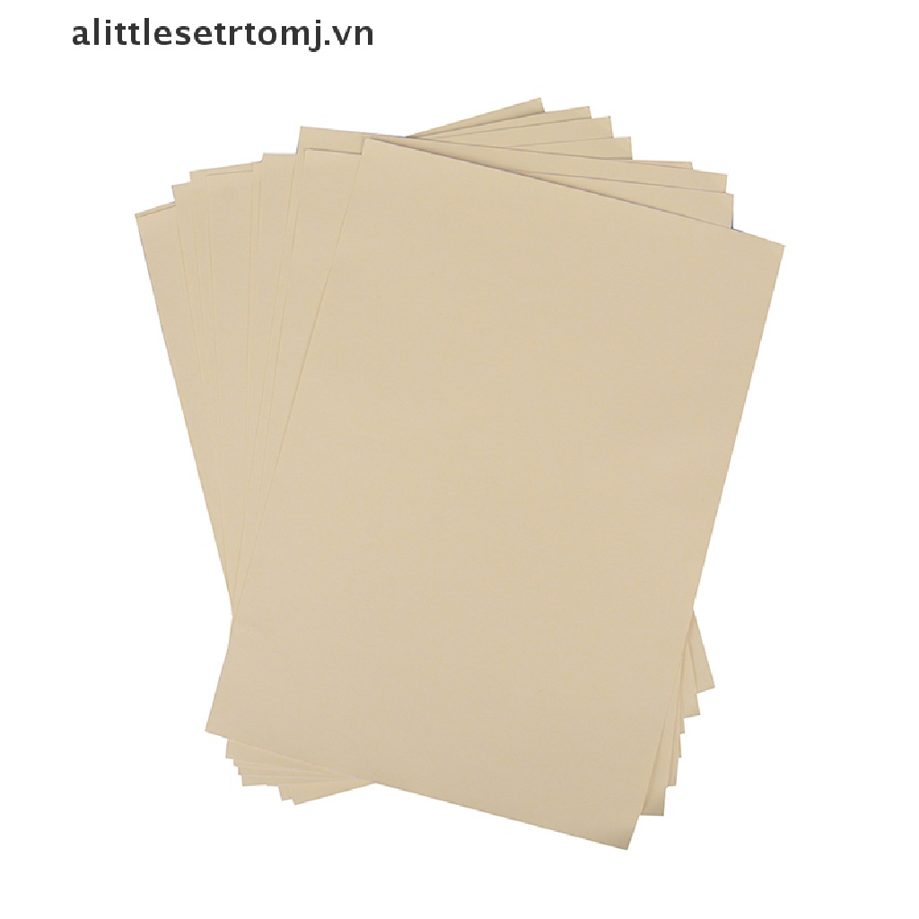 Set 10 Tờ Giấy In A4 Màu Trắng Mờ Tự Dính Tiện Dụng Cho Văn Phòng