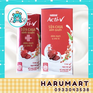 [HSD 06/21] Hộp Sữa Chua Nestlé Acti-V Diêm Mạch Đỏ và Chà Là - 180ml/hộp