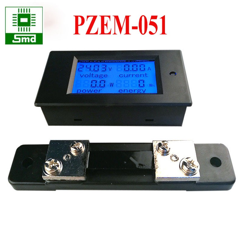 Công tơ điện tử PZEM-051 DC 100A (Kèm trở Shunt)