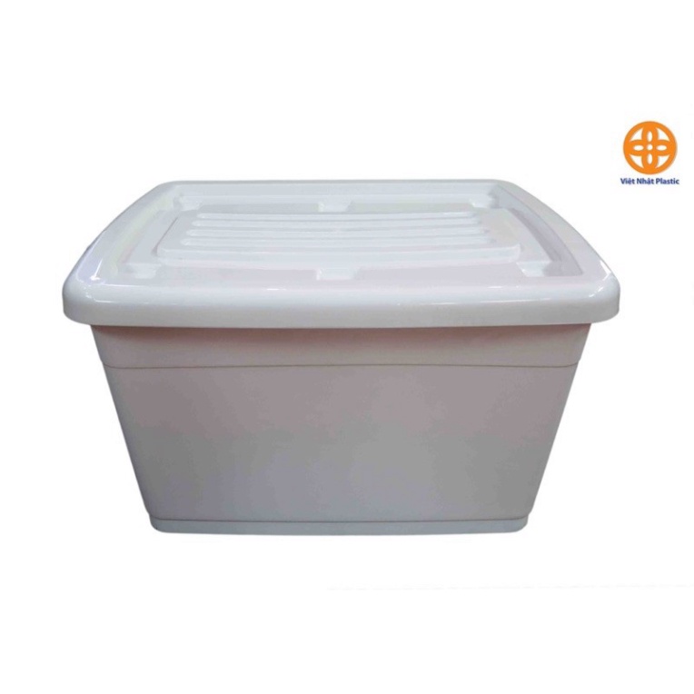 Thùng Nhựa Vuông Đựng Đồ Đa Năng Có Bánh Xe Việt Nhật 30L / 55L/ 75L/85L/90L