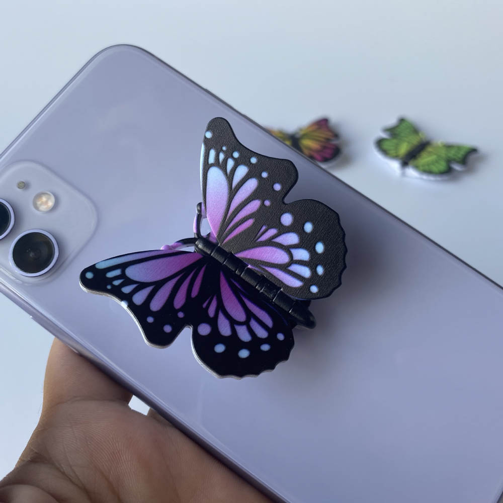 Giá đỡ điện thoại xoay 360 độ hình bướm dễ thương