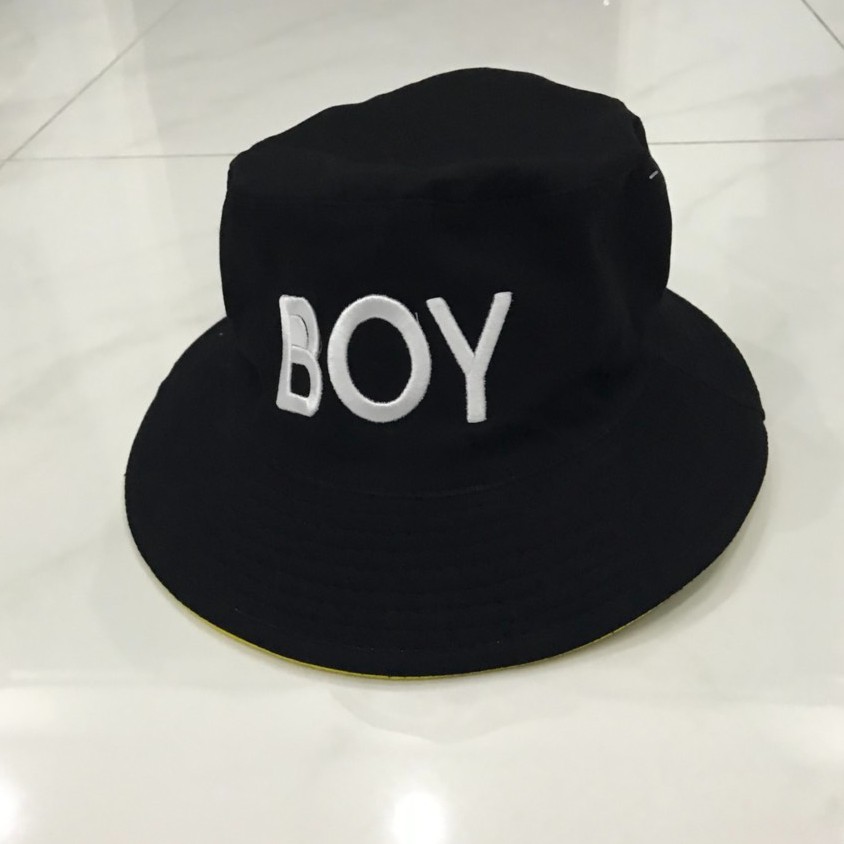 Mũ bucket hoạ tiết chữ thêu cho nam và nữ Boy