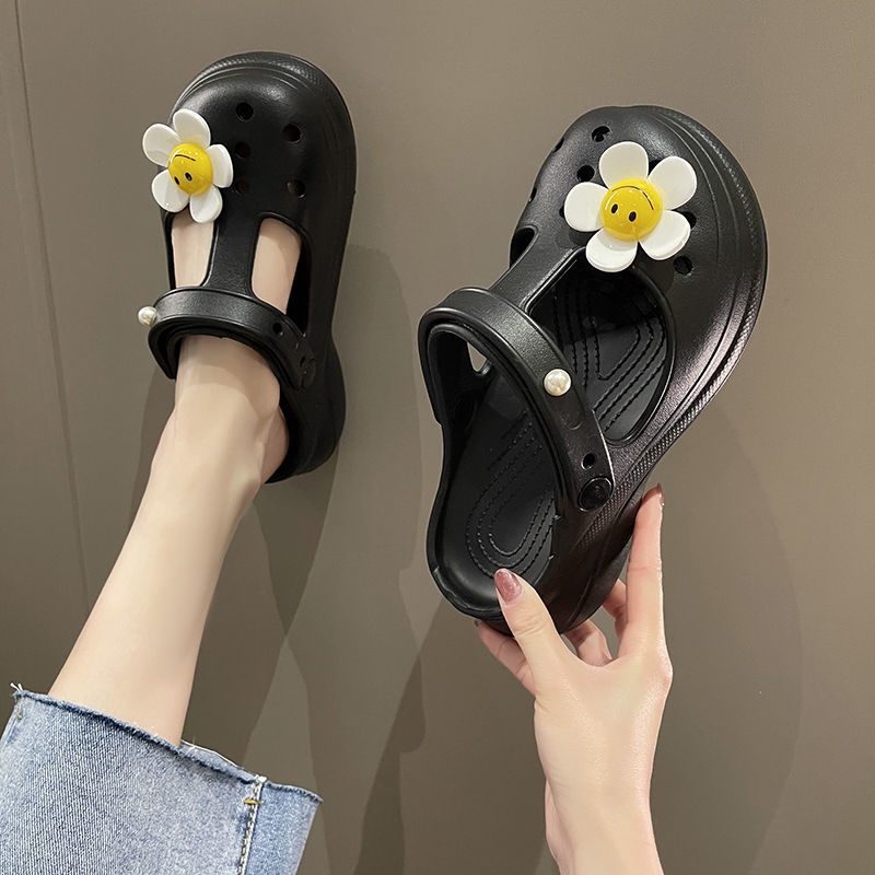Sandal Nữ Đế Dày Cao Không Trượt Thoải Mái Thời Trang Hàn Quốc Mới Dép lê