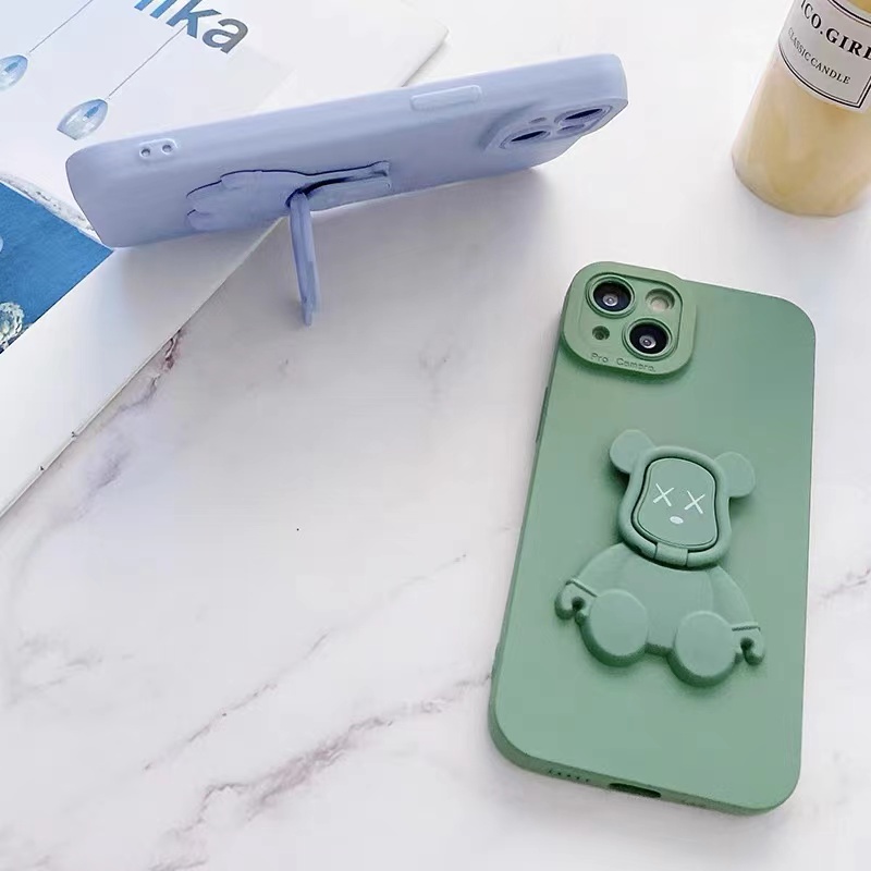 Ốp Điện Thoại Có Giá Đỡ Hình Gấu Cho iphone 13 Pro Max i13 13pro 11 Pro Max i11 iX XR Xs Max 12Pro 12 Pro Max