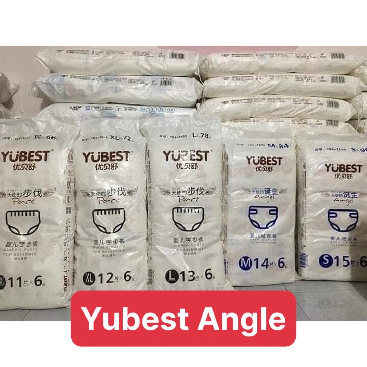 (Thái Bình) Combo 2 bịch Bỉm Yubest Angel/Gold/Night/Natural Quần/dán D S90/M84/L78/XL72/2xl66