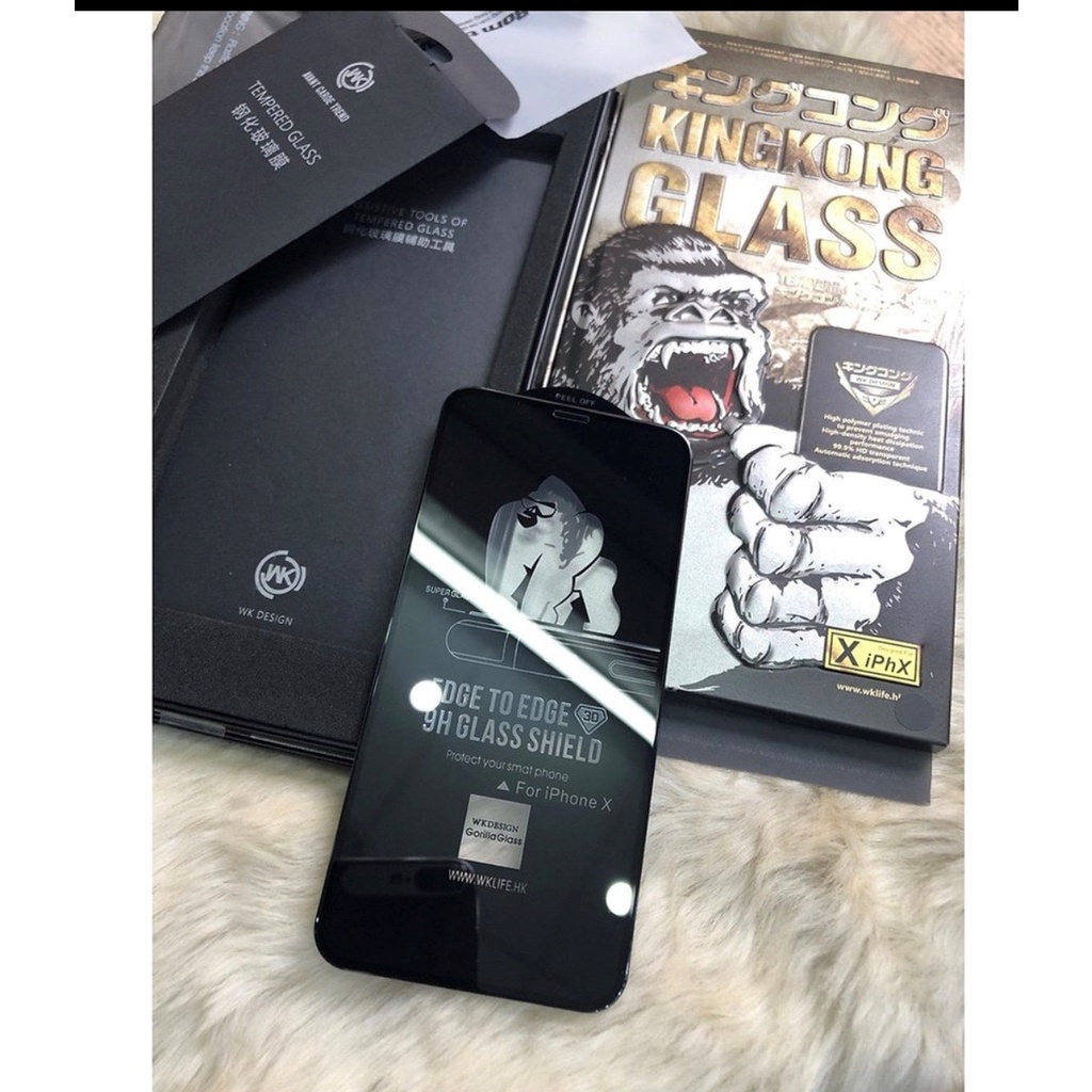 Kính cường lực Kingkong iP dán full cho IP 6 Plus 7 8 X XS Max 11 12 Pro 13 13promax